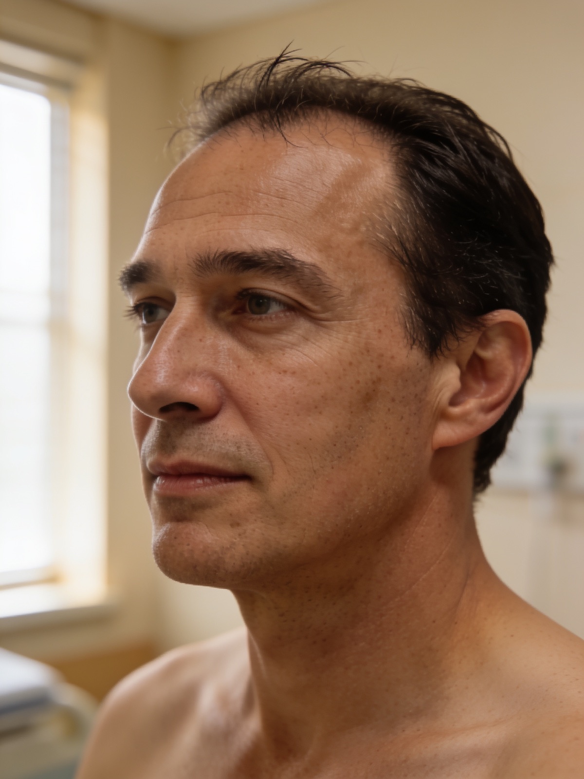 Man met vol natuurlijk haar na haartransplantatie